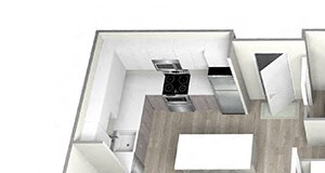 2 Bed 2 Bath TrubA Floor Plan 2 Bed 2 Bath TrubA Floor Plan at 735 Truman, Hyde Park, 02136